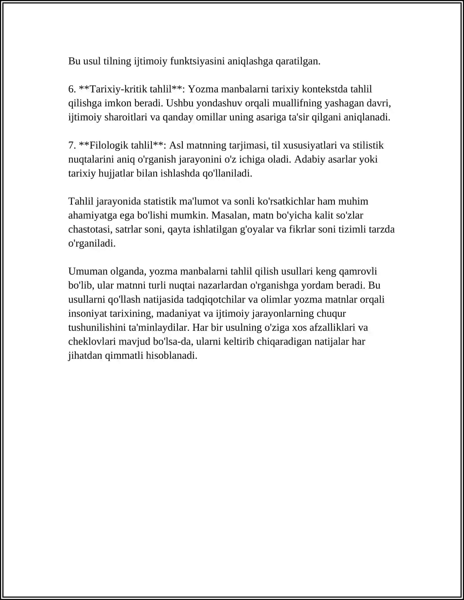 SAHOGA TEGISHLI MAQOLALAR BILAN ISHLASHISH. MAQOLALARDA SOHAGA TEGISHLI ILMIY TERMINLARNING QOLLANISHINI ORGANISH 4