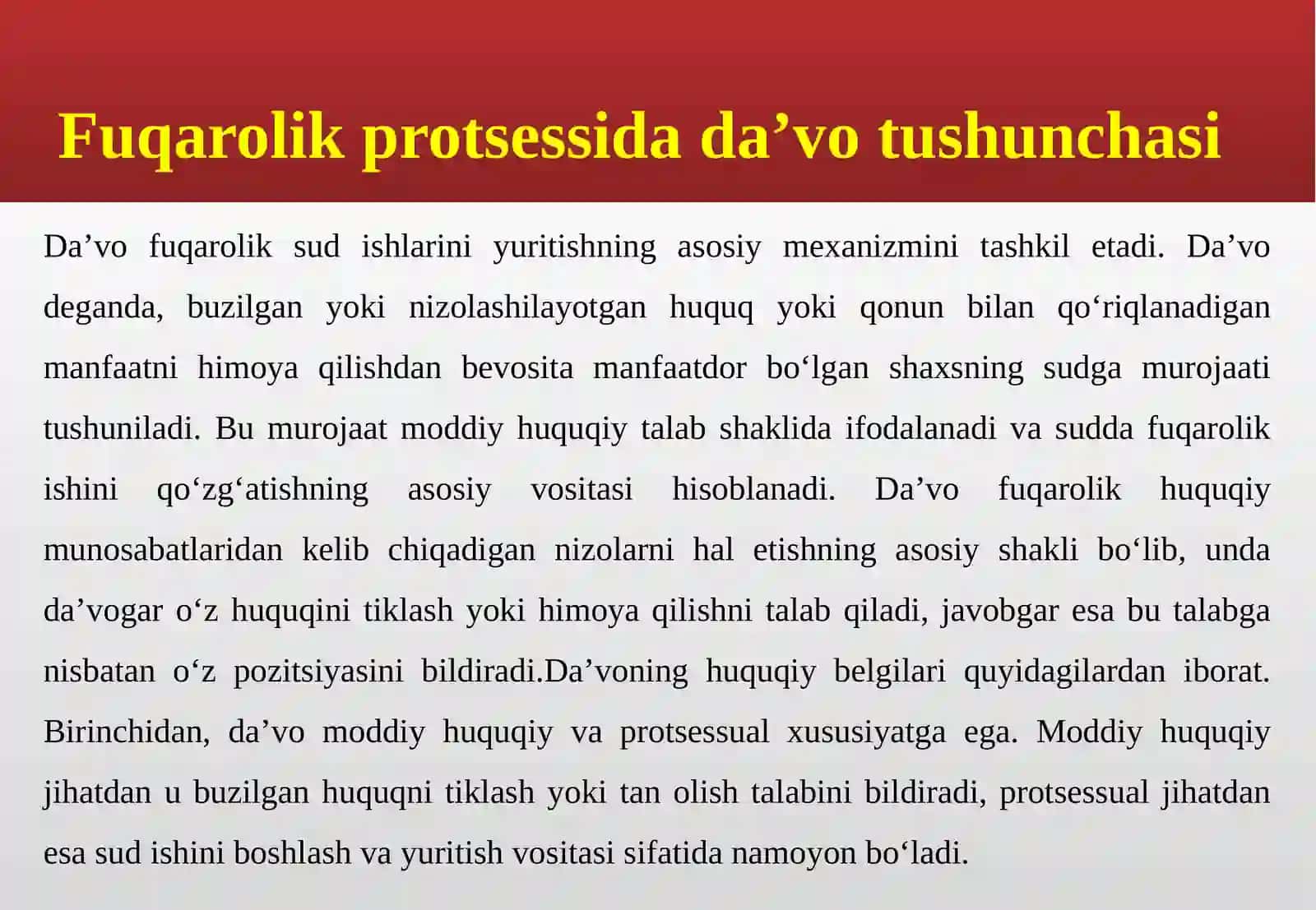FUQAROLIK PROTSESSIDA DA’VO 4