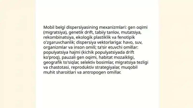 Mobil belgi dispersiyasi 4
