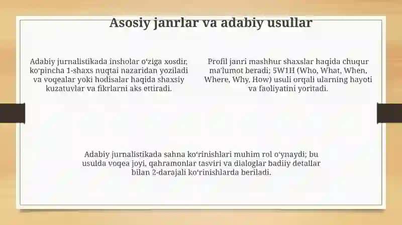 Badiiy publisistik janrlar 4