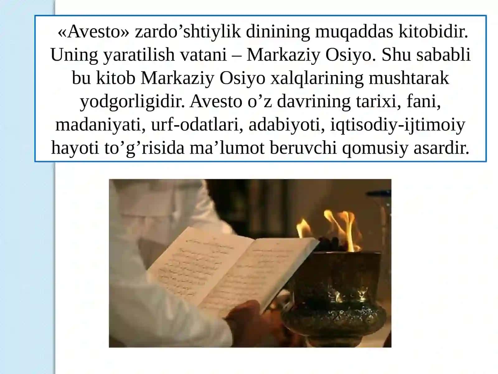 AVESTO'DA EZGU FAZILATLARNI TARBIYALASH MASALASI 4