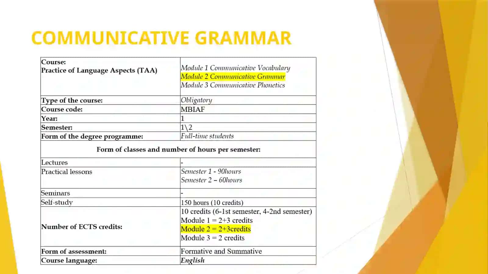 COMMUNICATIVE GRAMMAR 4