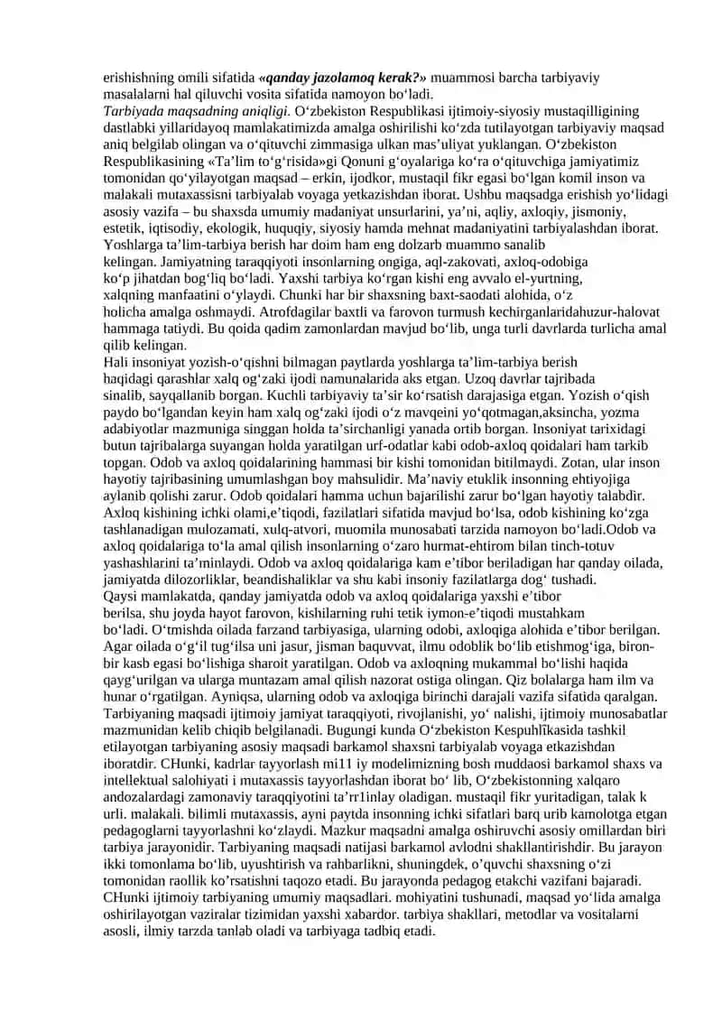 Milliy tarbiya asoslari fanidan 4