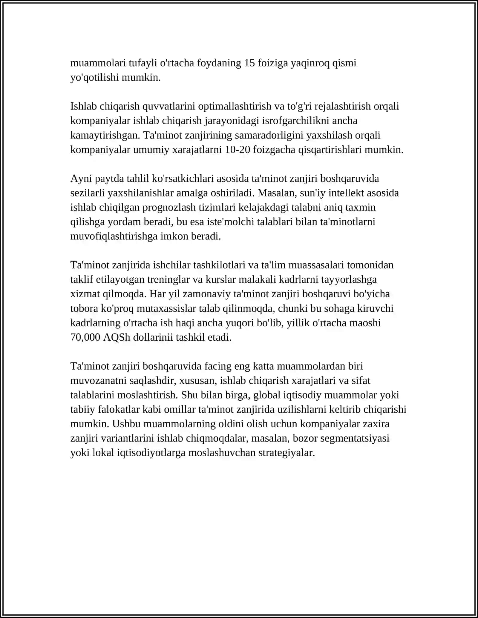 Ta'minot zanjiri boshqaruvi 4