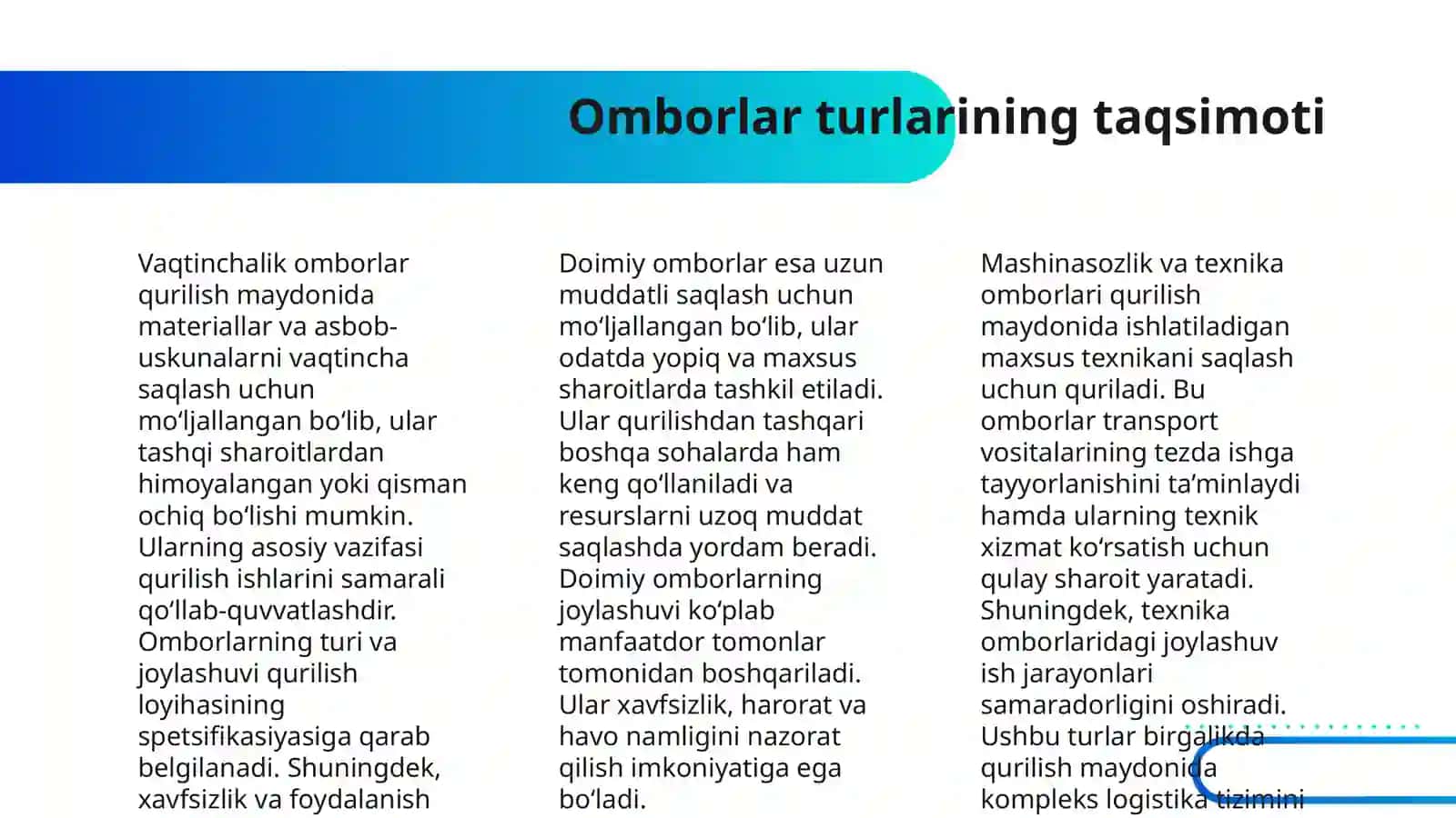 VAQTINCHALIK OMBORLAR,XANDAK VA UYUMLAR MAYDONINI HISOBLASH 4