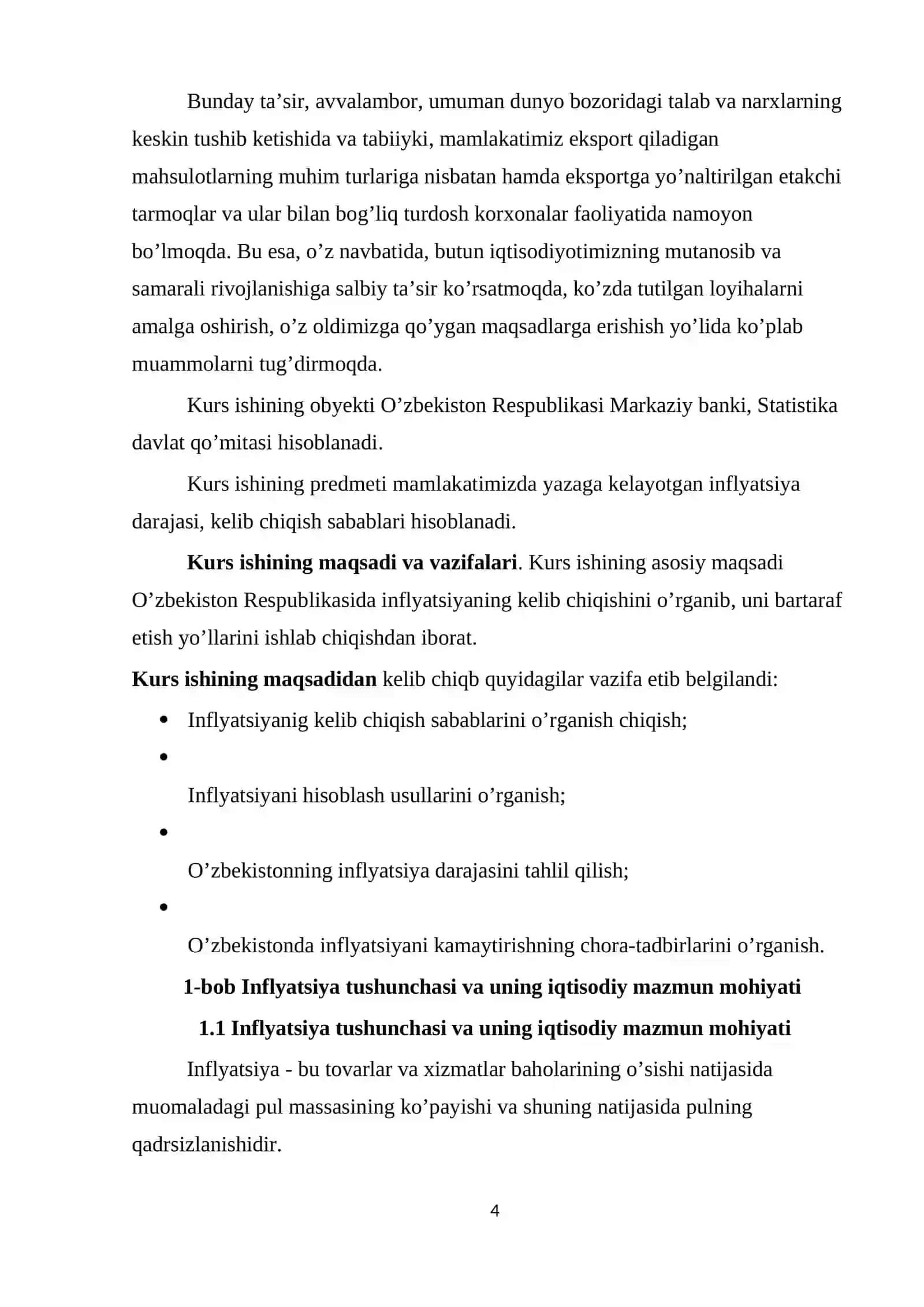 Inflyatsiya va uning namoyon bo’lish shakllari 4