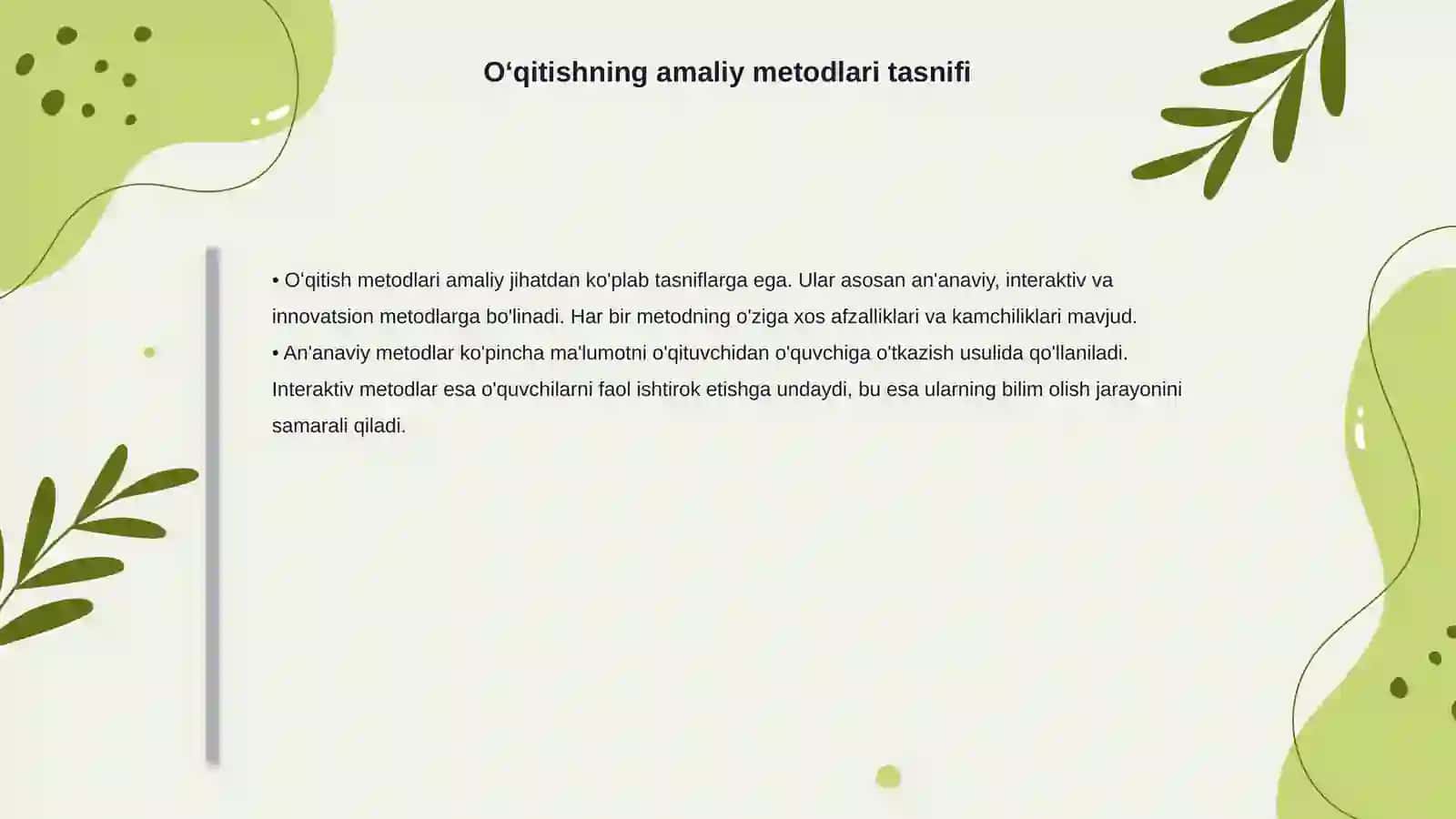 Oʻqitishning amaliy metodlari tasnifi va turlari 4