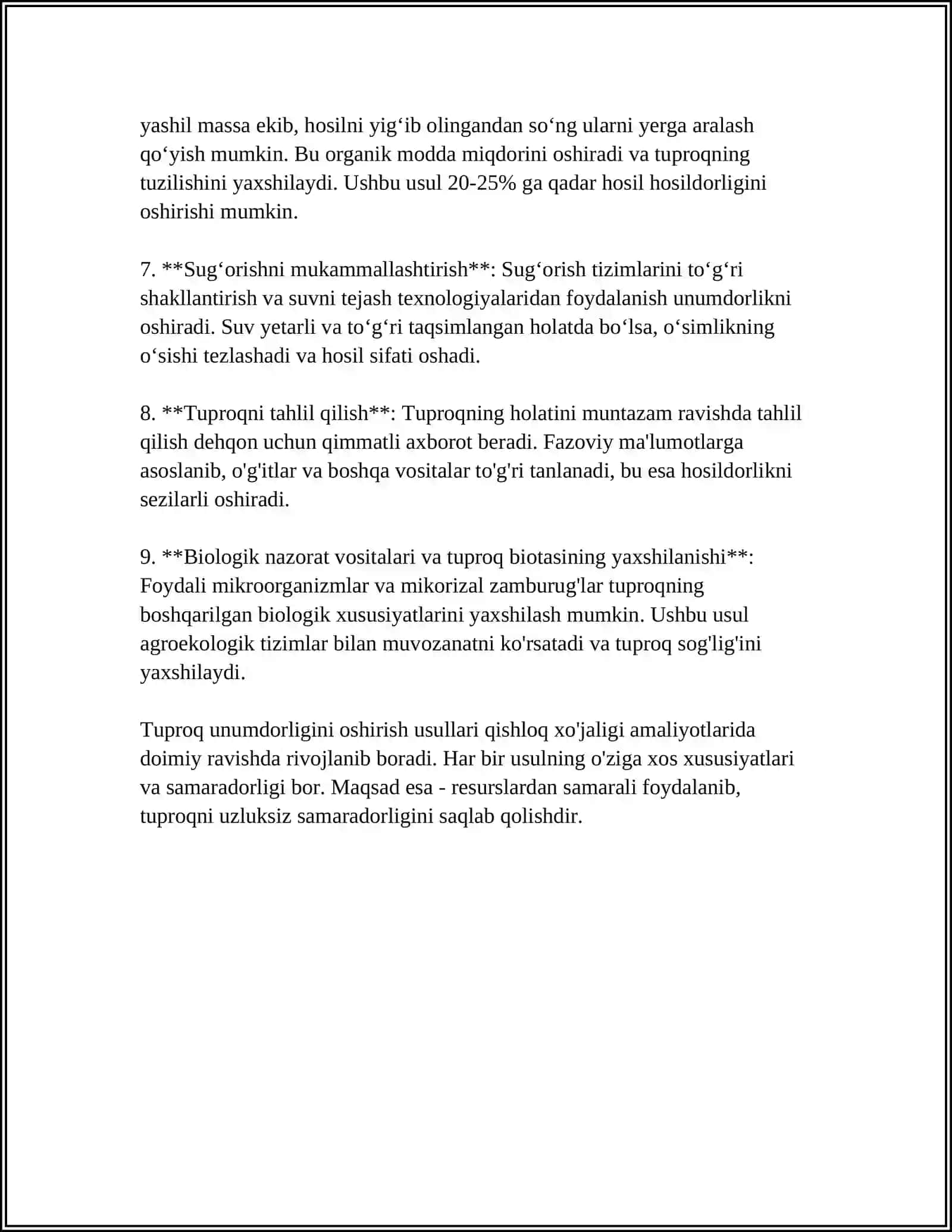 Tuproq unumdorligini saqlash va oshirishda xashaki va dukkakli otlar ahamiyati 4