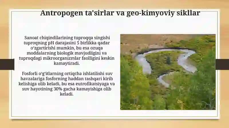 Landshaftlarda geokimyoviy aylanmalar 4
