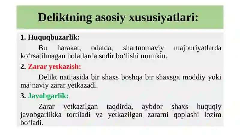 Deliktning kollizion masalalari 4