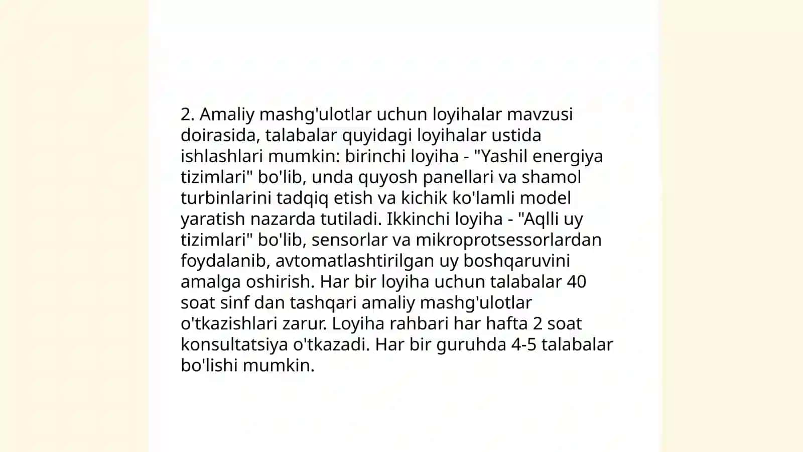 Texnologik ta’lim praktikumi oʻquv jarayonini tashkil etish 4