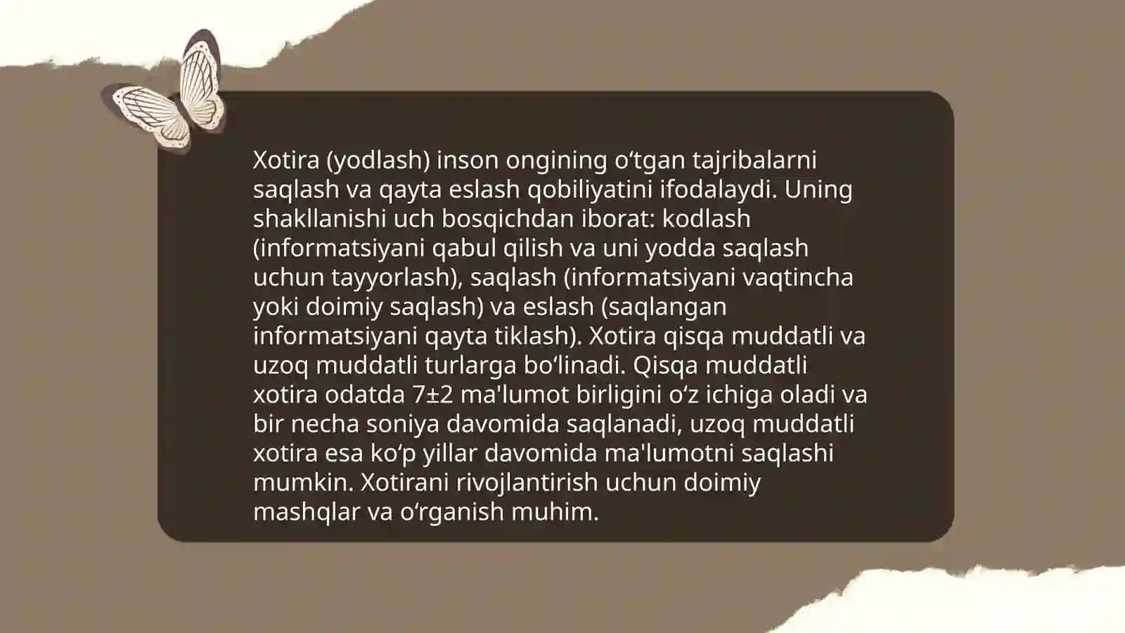 Psixik jarayonlarning vujudga kelishi 4