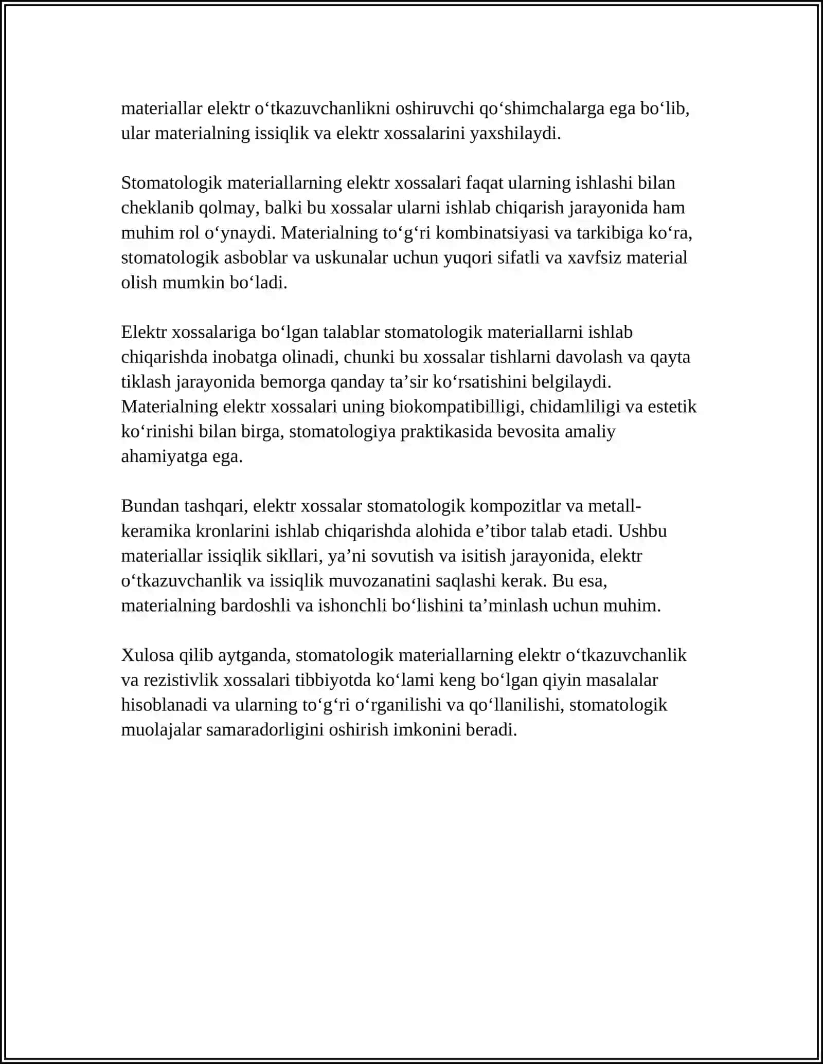 STOMOTOLOGIK MATERIALLARNING ELEKTIRIK HOSSALARI 4