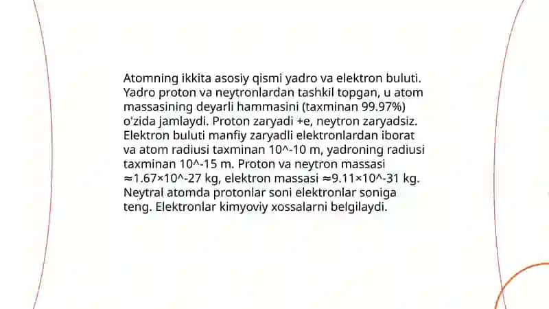 Atom tuzilishi 4