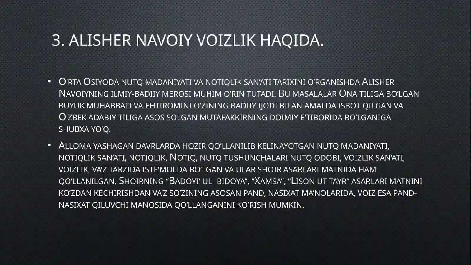 O’zbek notiqlik sa’nati tarixini o’rganish. Roviyliksa’nati 4