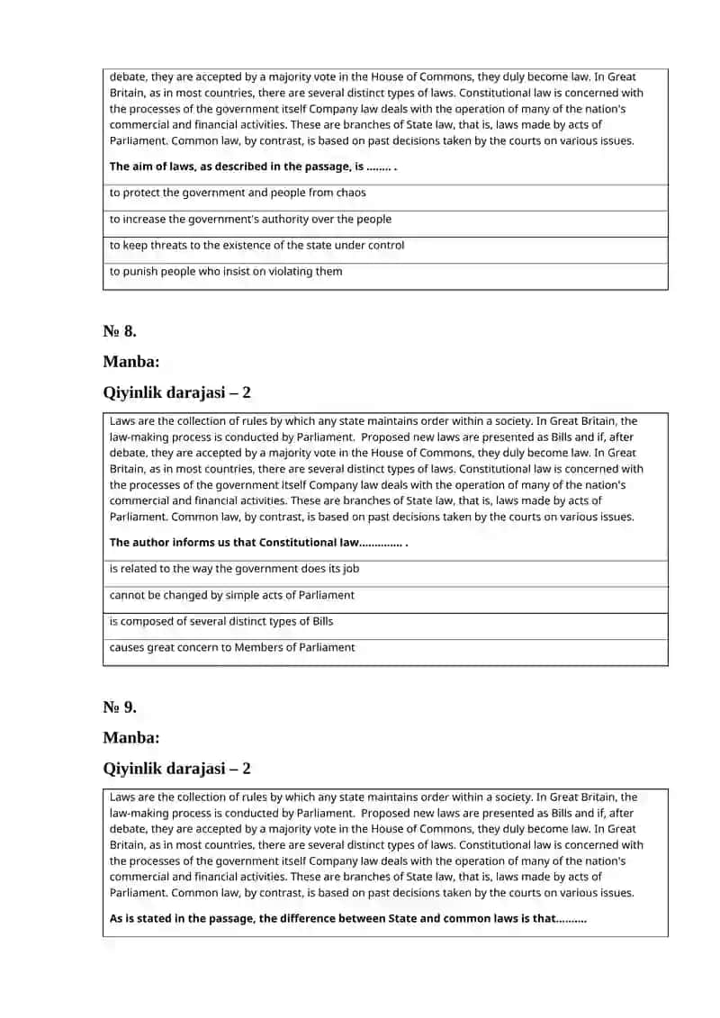 READING COMPREHENTION PASSAGES 4
