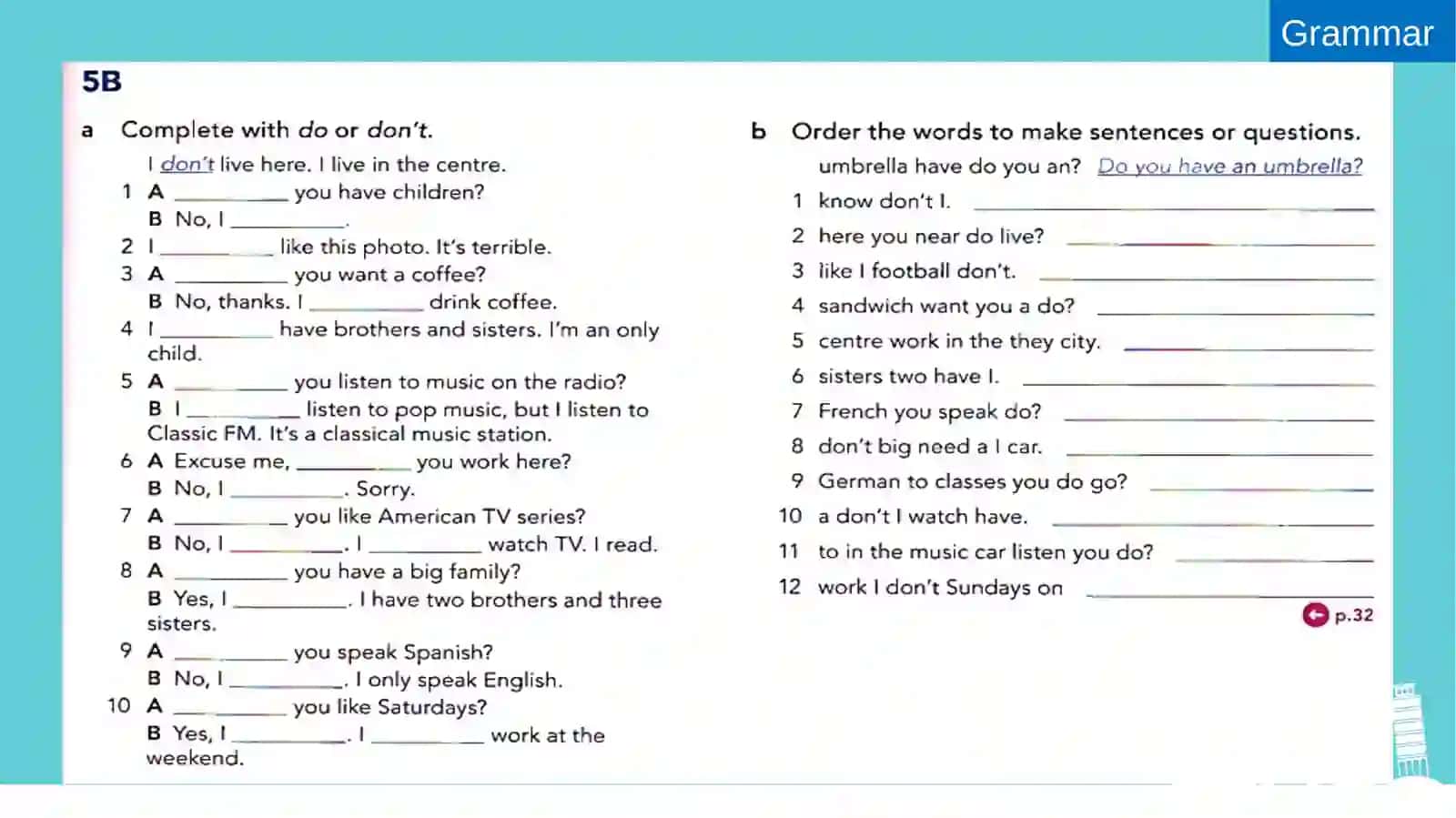 Common verb phrases 1 4