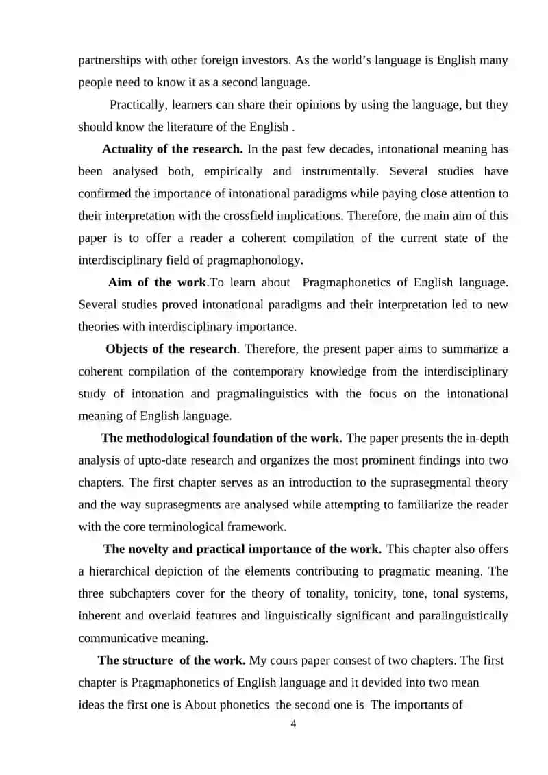 Pragmaphonetics of English language 4