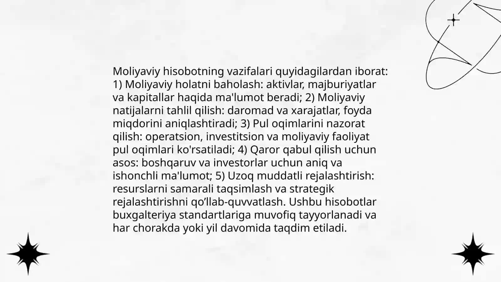 Moliyaviy hisobotning funktsiya va vazifalari 4