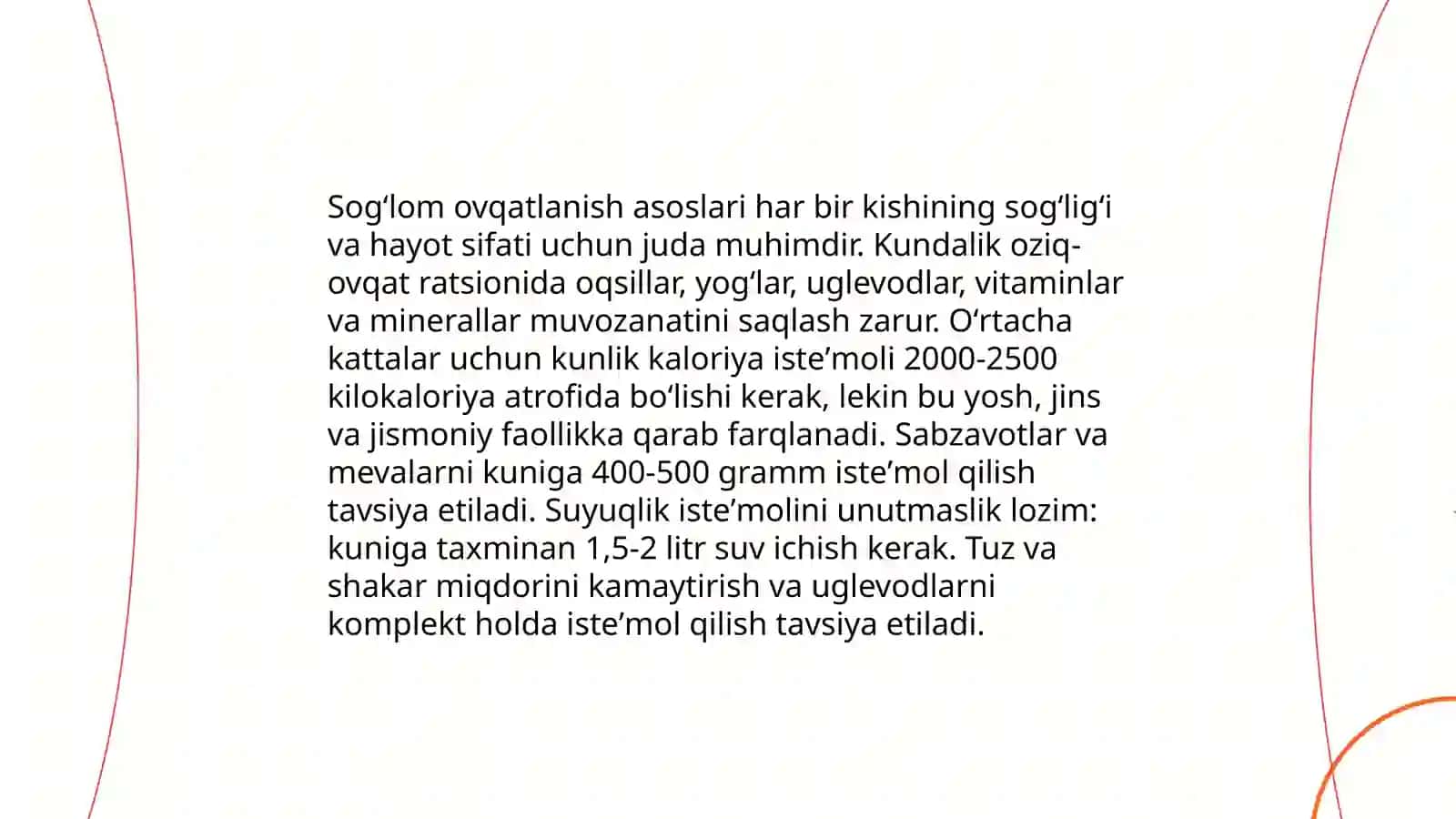 Davlat maktabgacha talim muassasalarida sogʻlom ovqatlantirishni tashkil etish 4