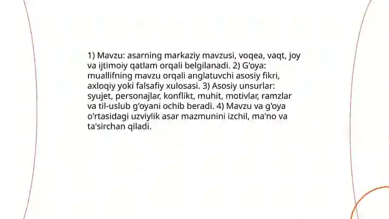 Badiiy asarda shakl va mazmun 4