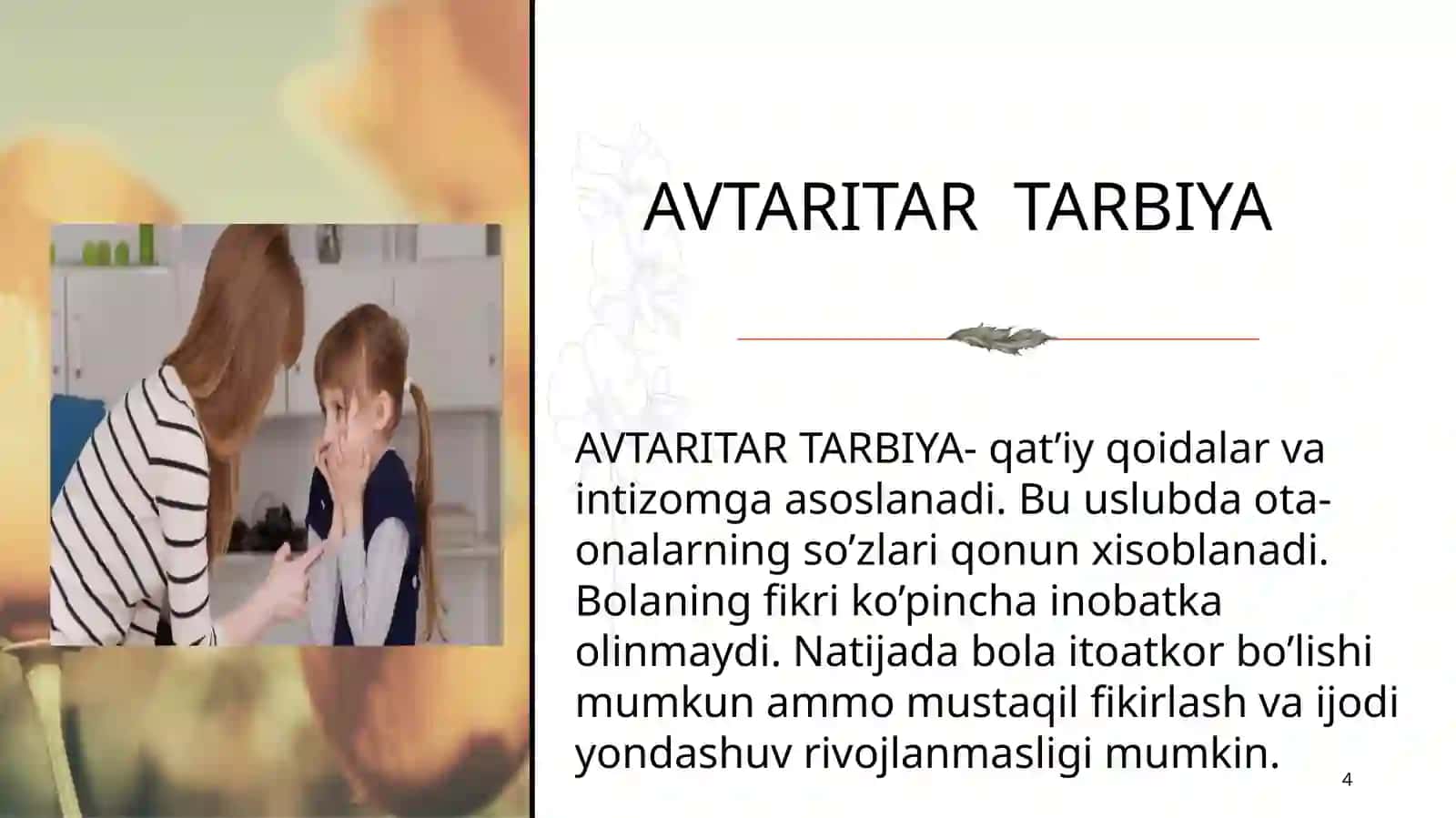OTA-ONALARNING TARBIYA USLUBLARI VA BOLAGA PSIXOLOGIK TA’SIRI 4