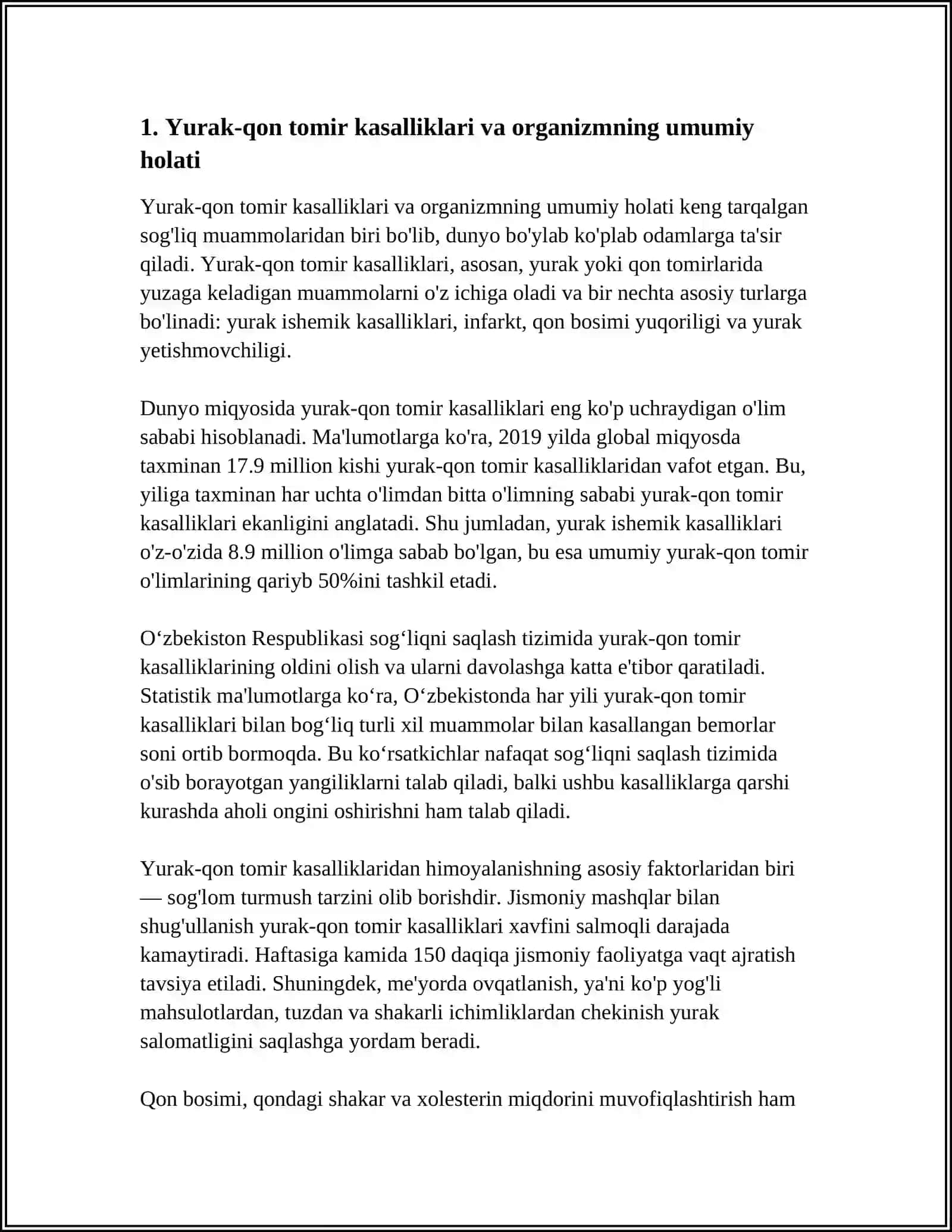 ONGNING TURLI KASALLIKLARDA BUZILISHI 4