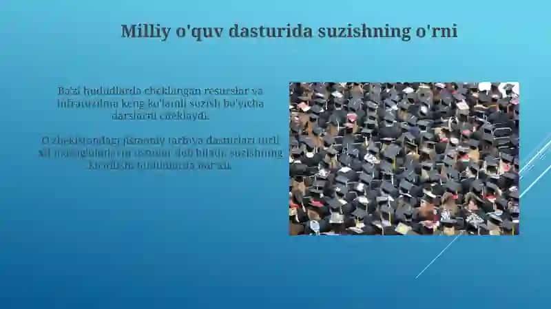 Suzishning O'zbekiston jismoniy tarbiya dasturi 4