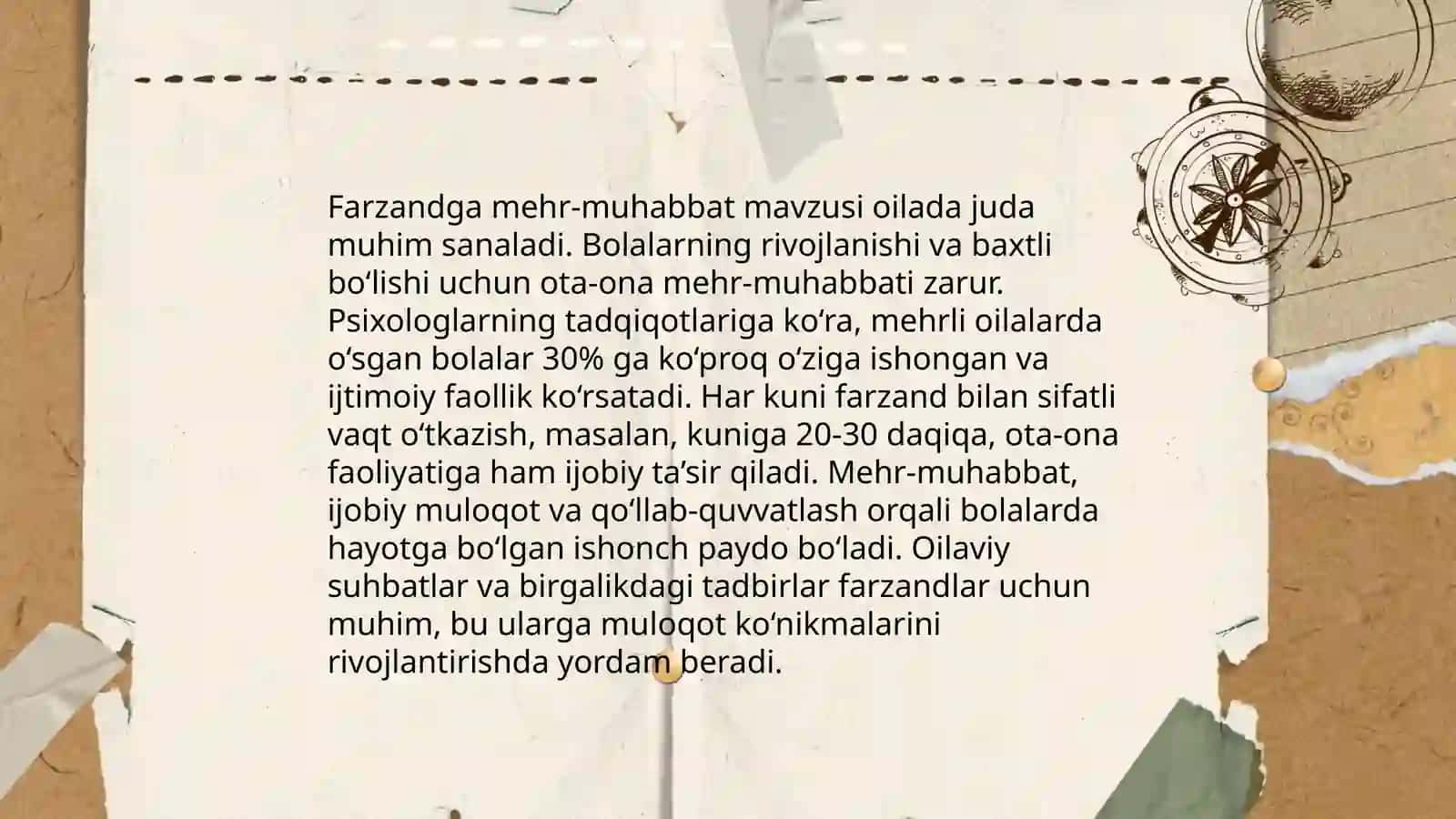 Kavkovusning "Qobusnoma" asarida bola tarbiyasi 4