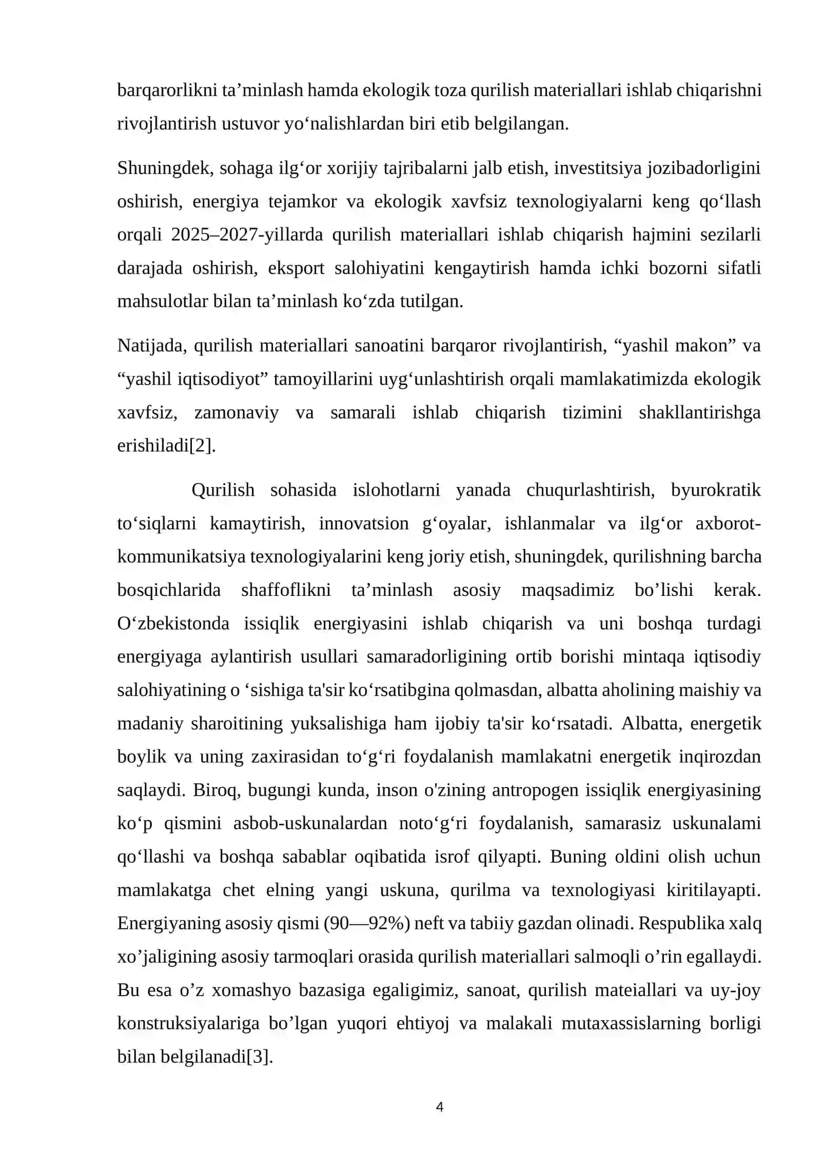 Mahsuldorligi yiliga 48500 tonna bo‘lgan gidratli ohak ishlab chiqarish korxonasini loyihalash. 4