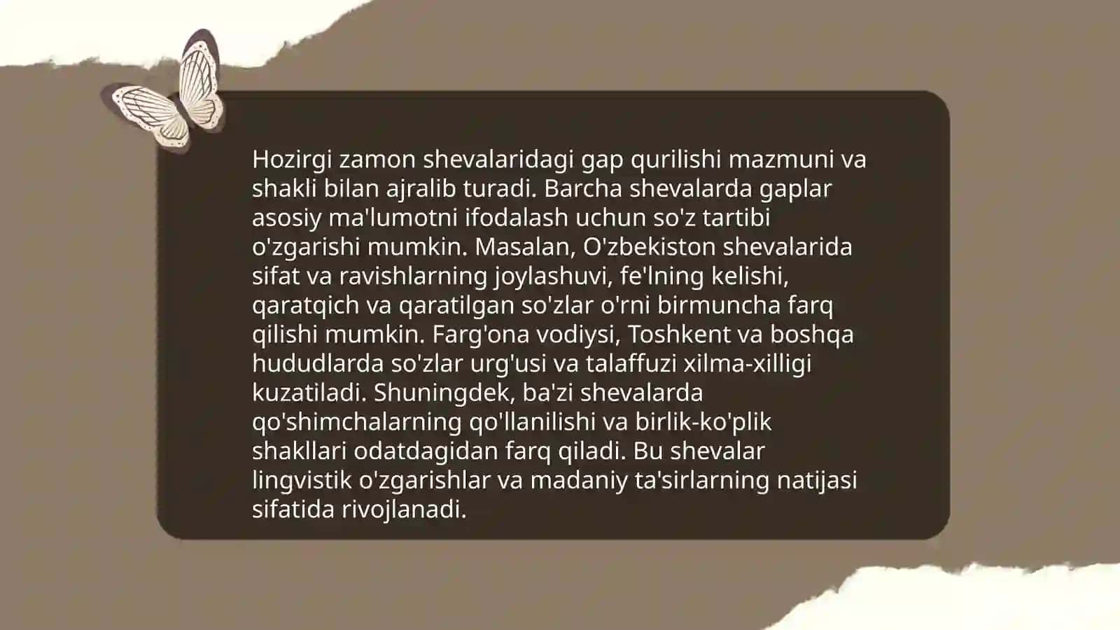 Shevalarning sintaktik xususiyatlari 4