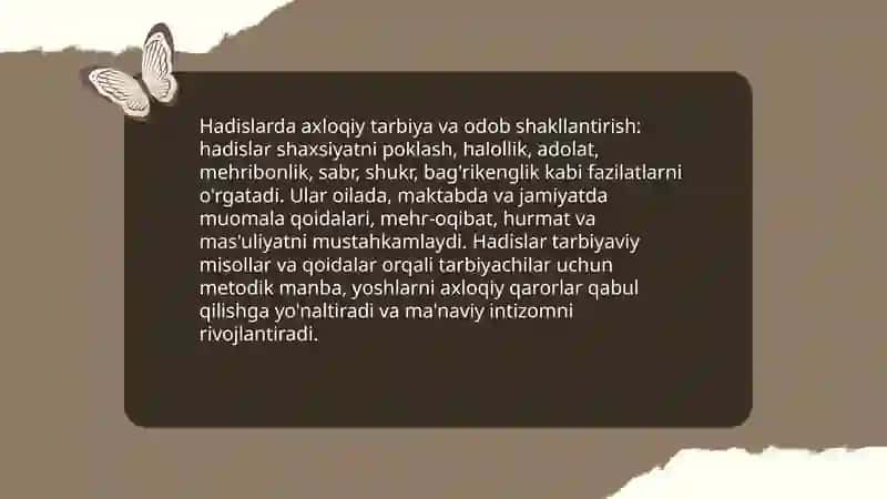 Hadislarning tarbiyadagi ahamiyati 4