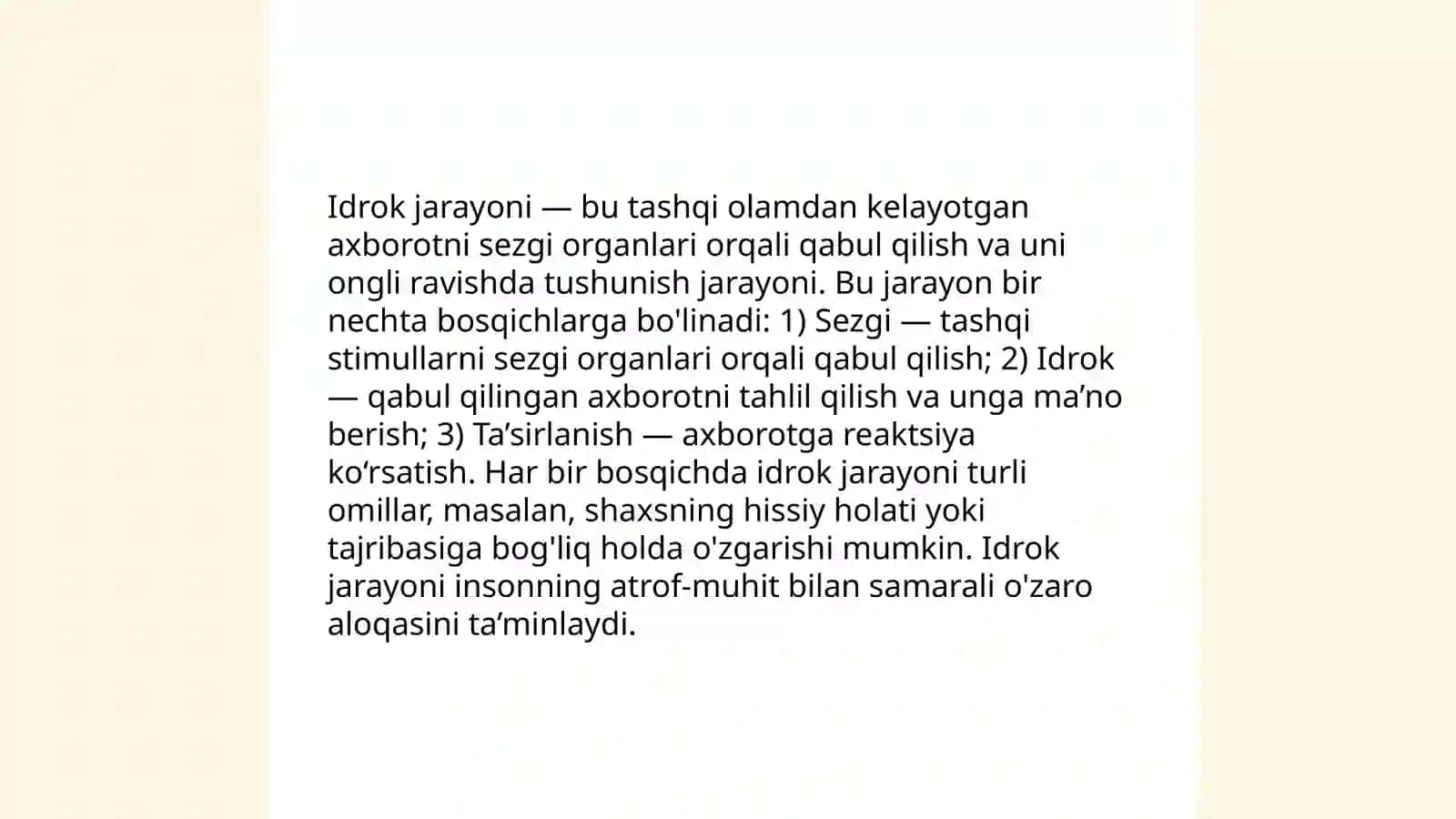 Idrokning individual farqlari va uning rivojlanishi 4