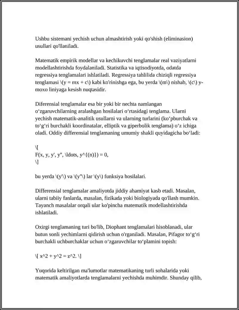 IQSTODIY MASALALARNI SIMPELKIS USULIDA YECHISH 4