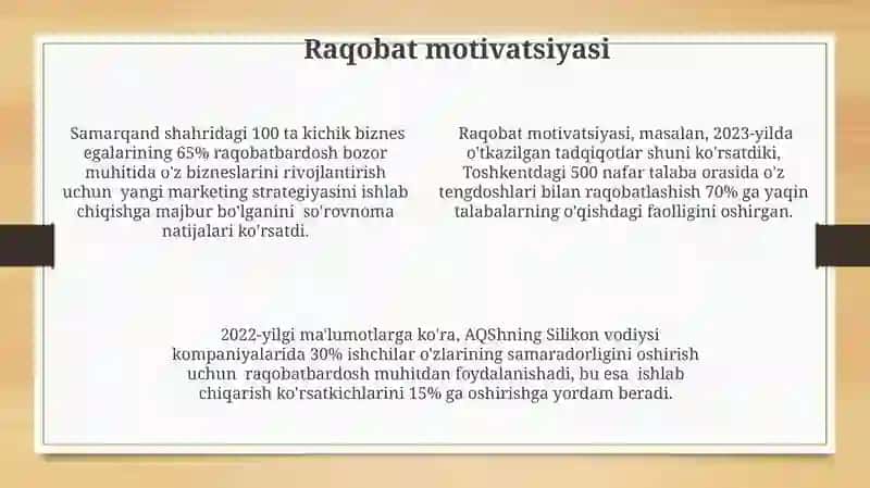 Motivatsiya va ehtiyoj 4
