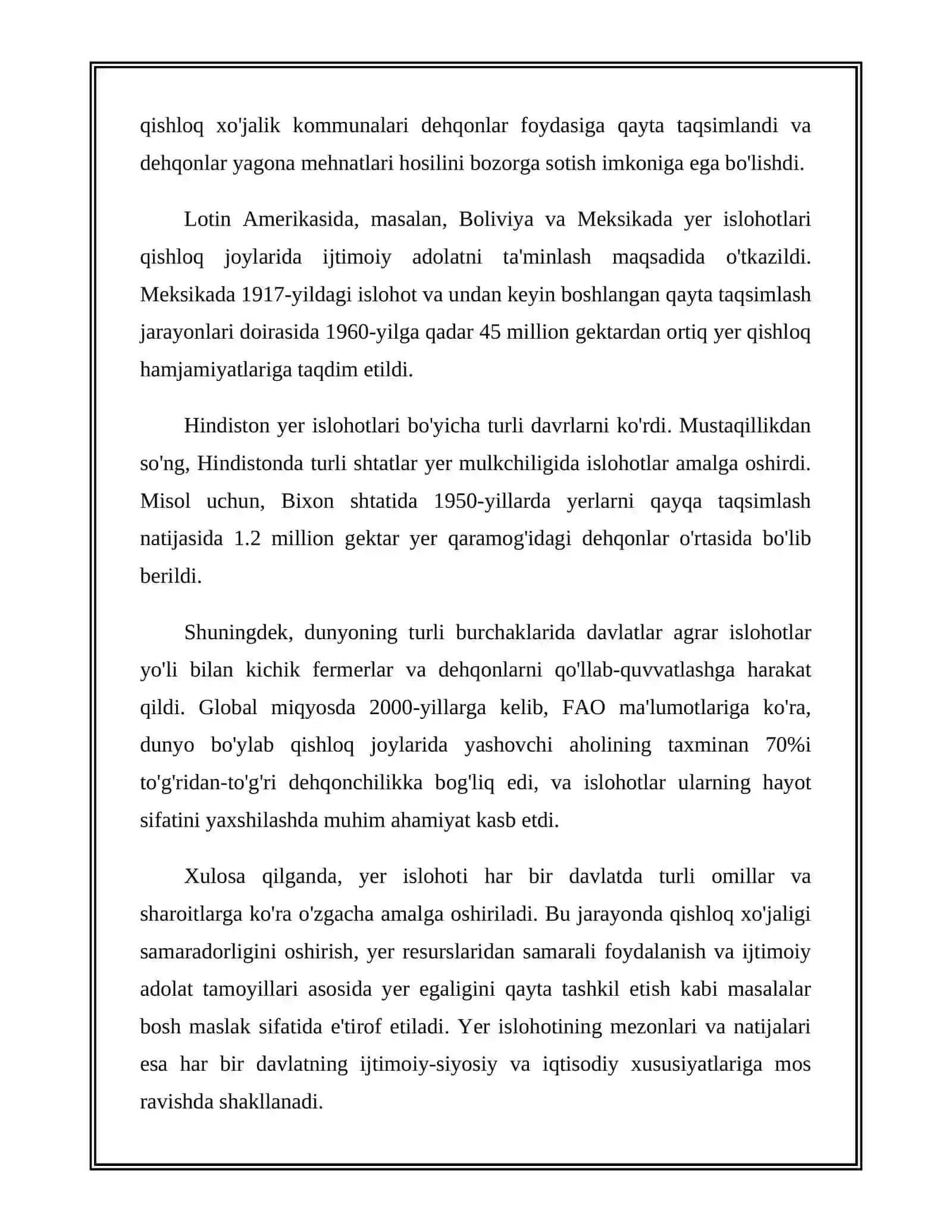 MUSTAQILLIK YILLARIDA QISHLOQ XO‘JALIGI VA SANOAT SOHASIDAGI O‘ZGARISHLAR 4