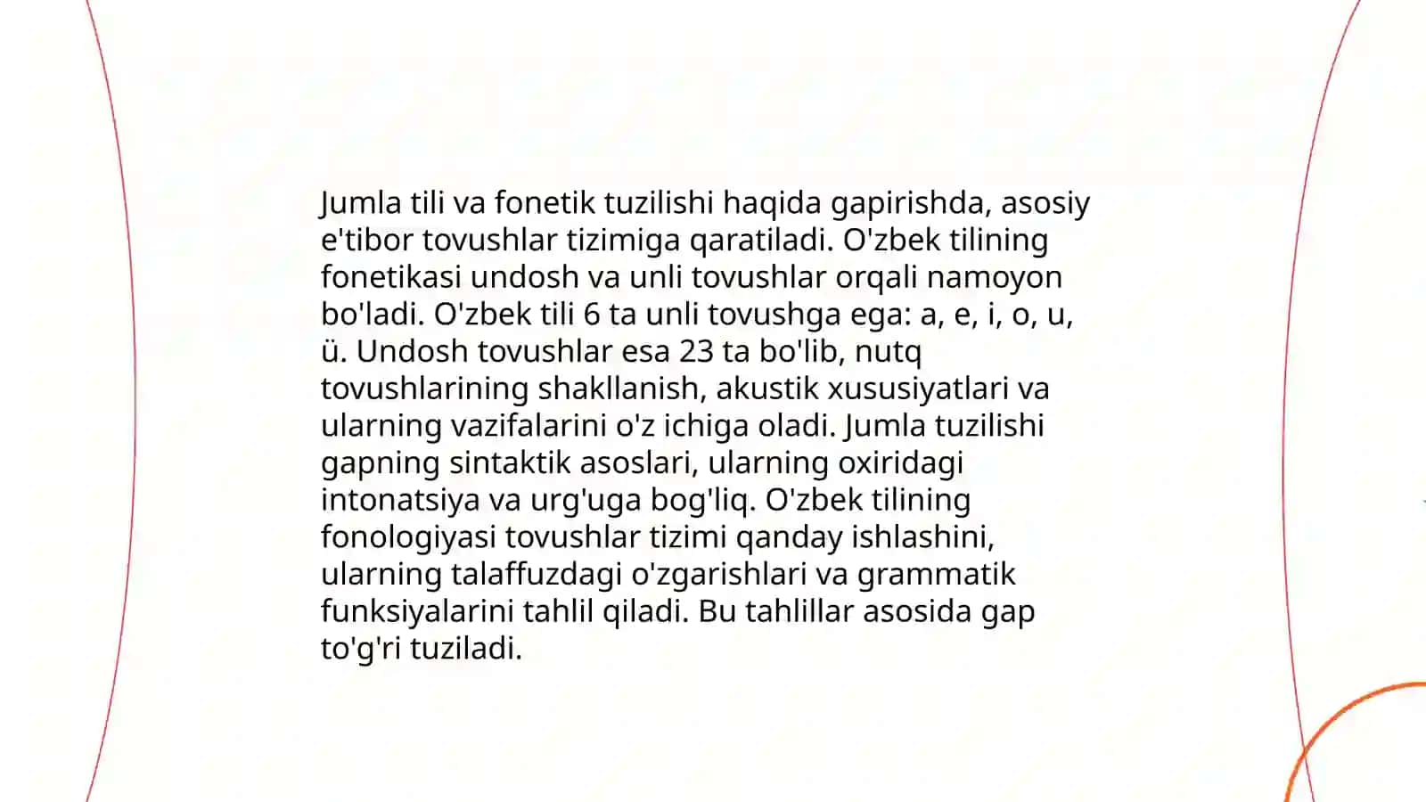 Nutqning fonetik boʻlinishi 4