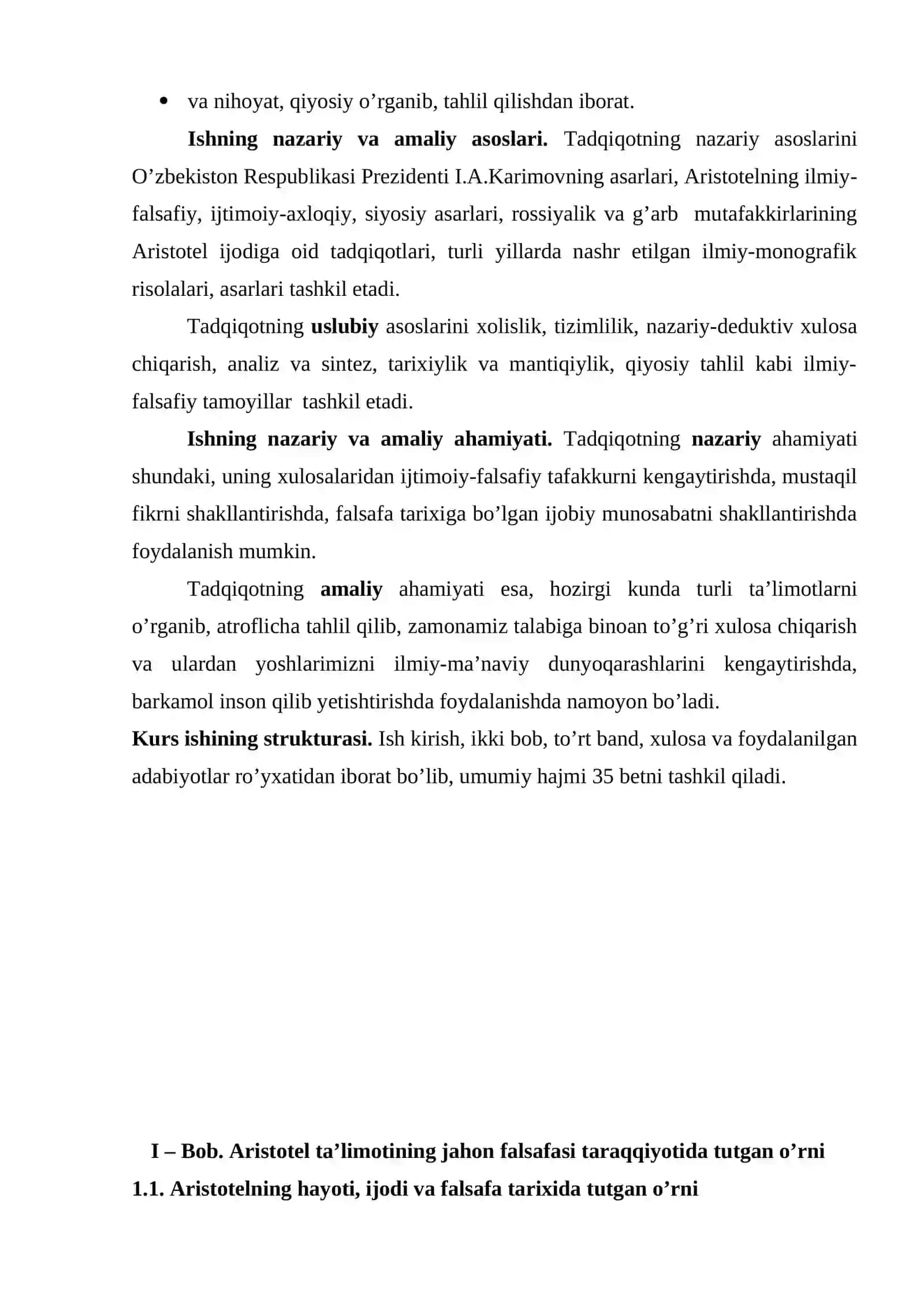 Aristotelning borliq haqidagi ta’limotining sharqqa tarqalishi 4