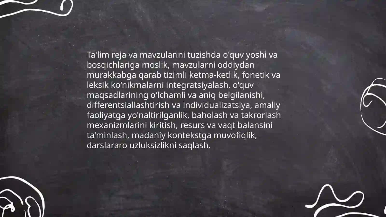 Savod órgatishning asosiy davri óqish darsi uchun metodik tavsiyalar ishlab chiqish 4
