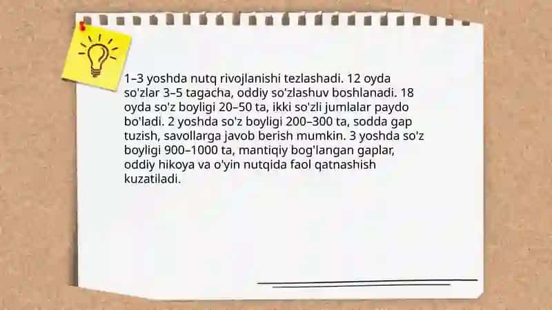 Nutqning dastlabki bosqichlari (0–12 oy) 4