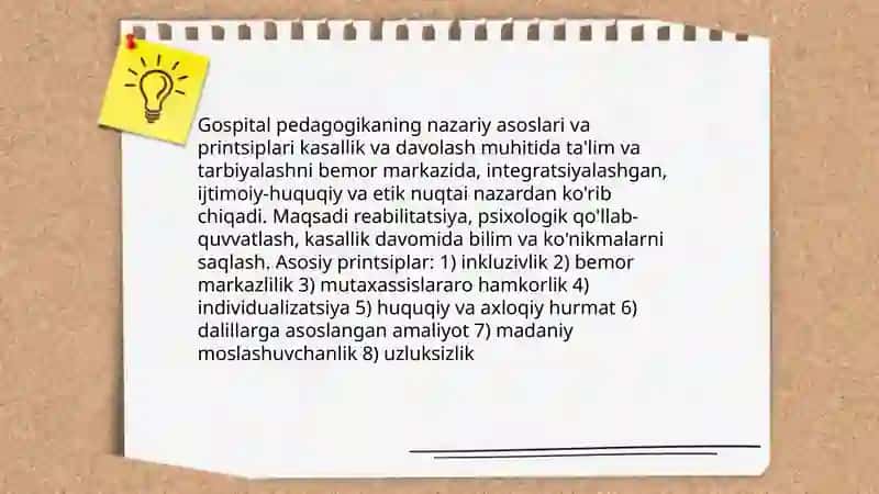 Gospital pedagogika asoslari 4