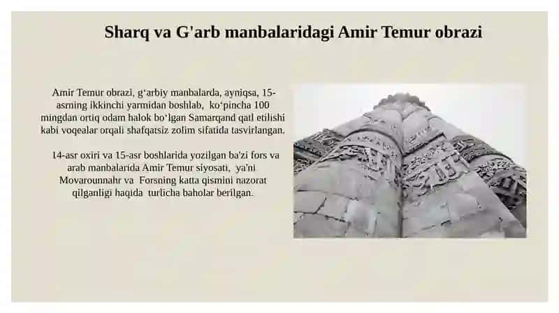 Temuriylar Davri Tarixining Zamonaviy Talqini 4