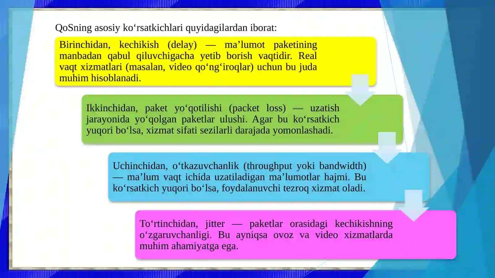 QoS va RRM o'zaro bog'liqligi 4
