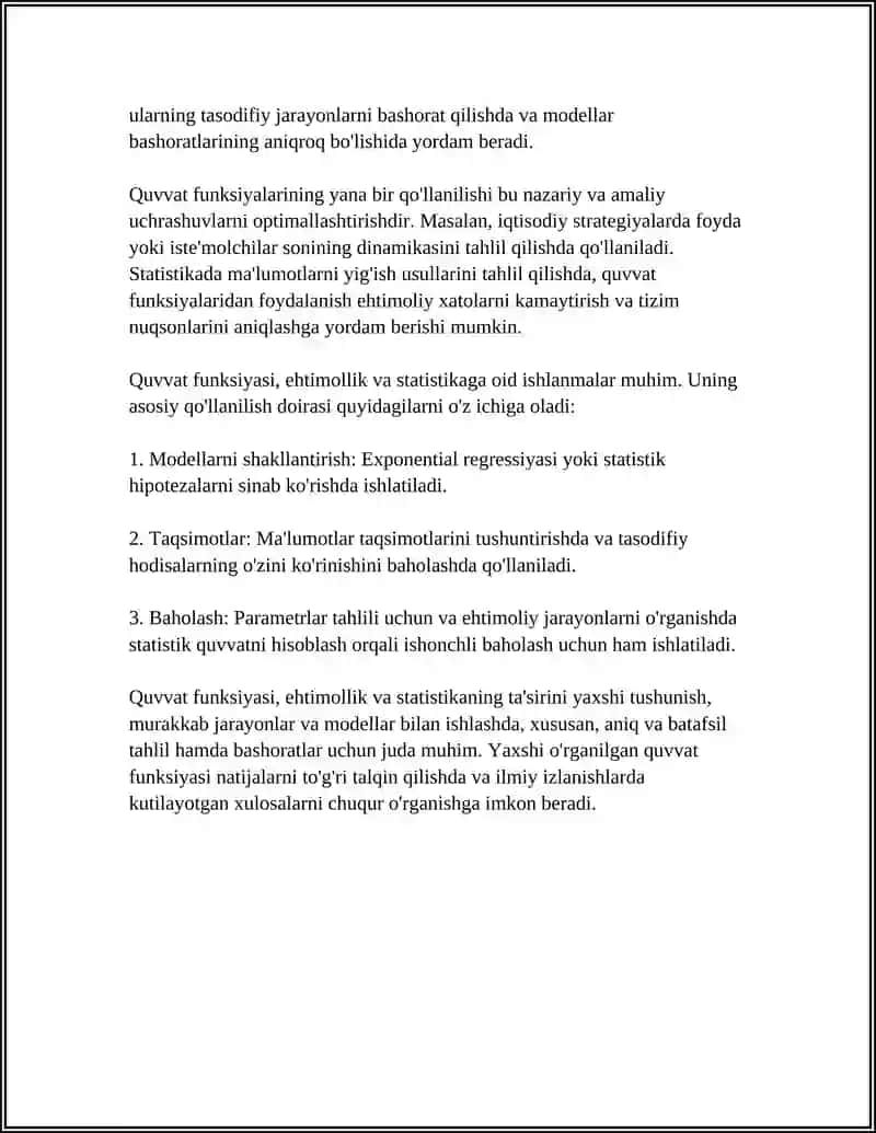 Quvvat funksiyasi 4