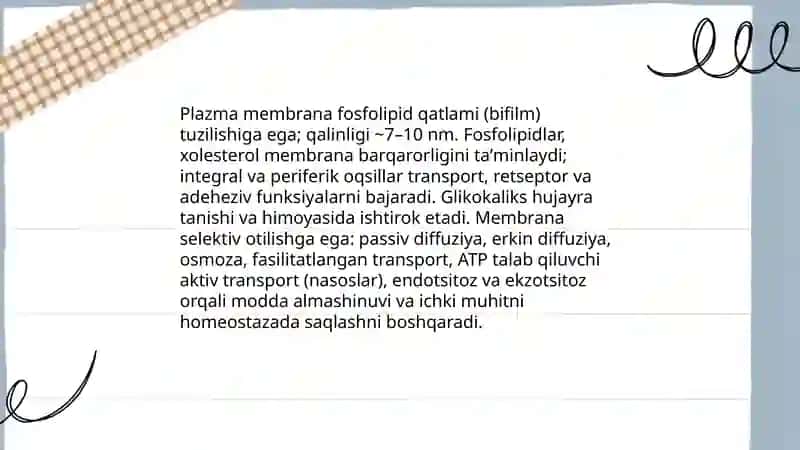 Hujayra biologiyasi 4