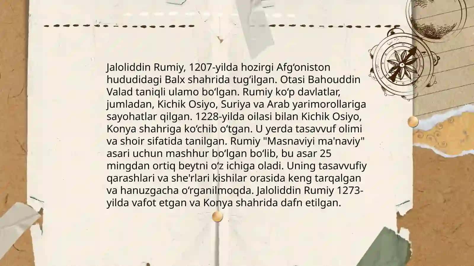 Jaloliddin Rumiyning ovchi va lochin rivoyati tahlili 4