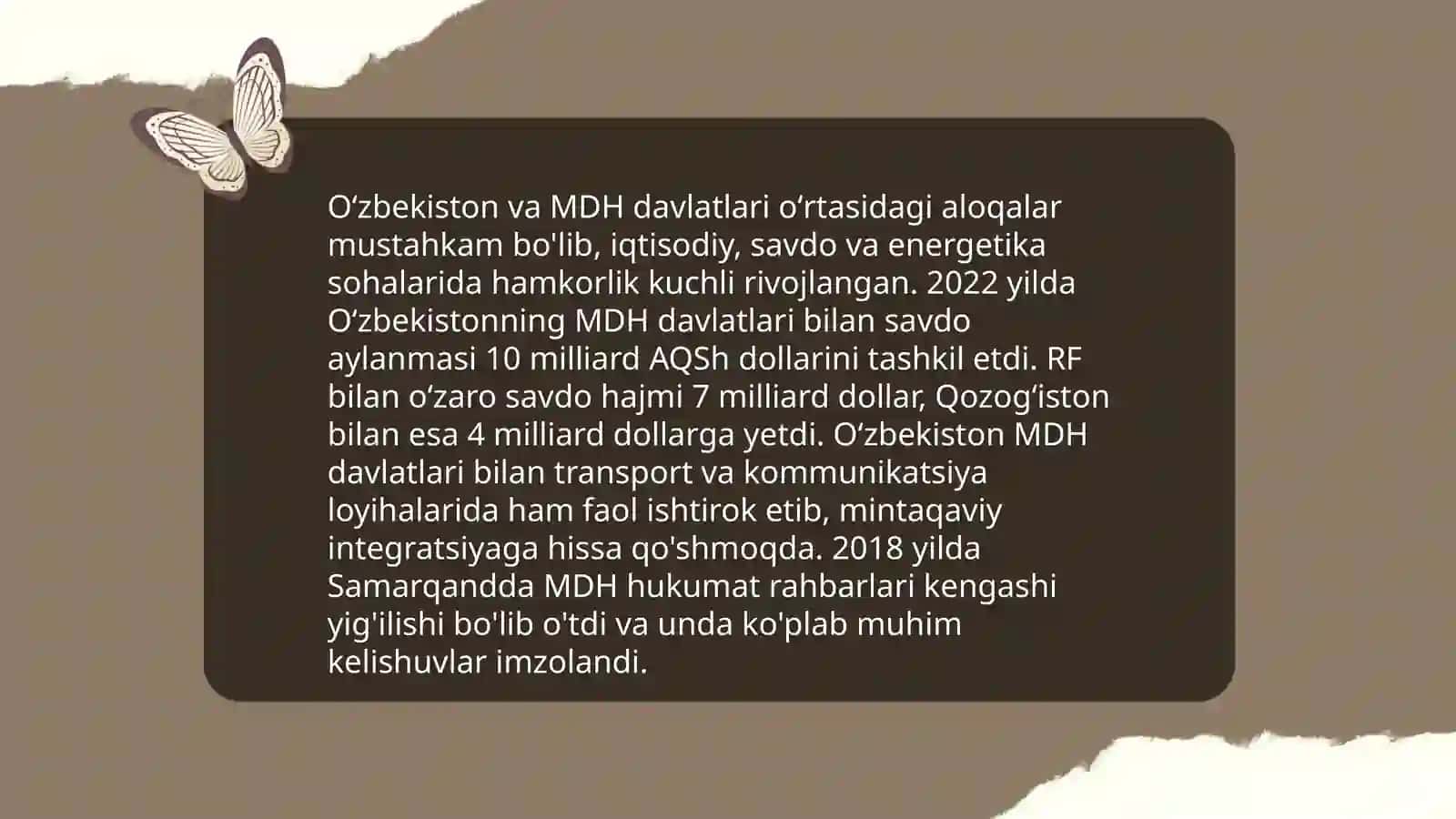 Oʻzbekiston va jahon hamjamiyati 4