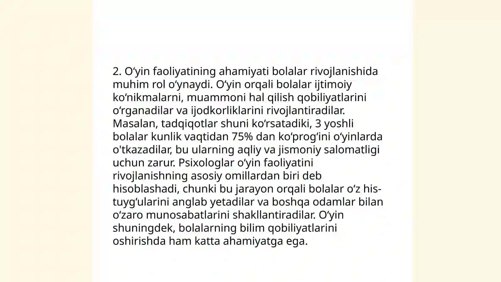Maktabgacha yosh davrida psixik rivojlanish 4