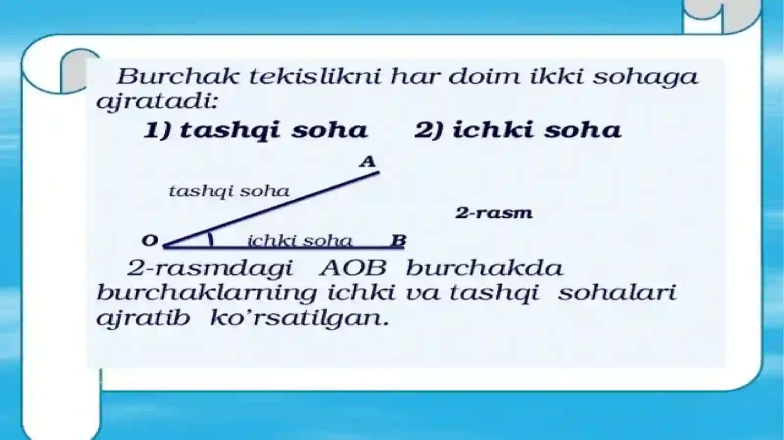 Burchaklar va bissektrisalar 4