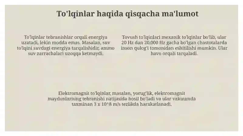 De Broyl toʻlqinlari: asosiy tushunchalar 4